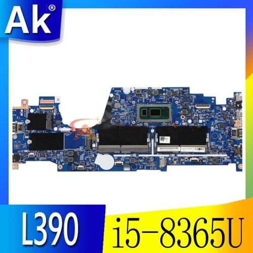 Akemy For Lenovo ThinkPad L390 Laptop Motherboard LKL-2 MB 18724-1M 448.0FC02.001M 448.0FC02.0011 CPU i5-8365U Tested testing