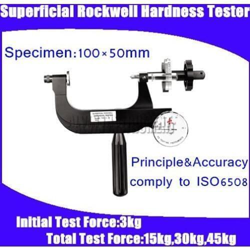 Free shipping PHR-4-2S Portable Superficial Rockwell Hardness Tester Specimen:100*50mm HRN, HRT,HRW, HRX, HRY, etc