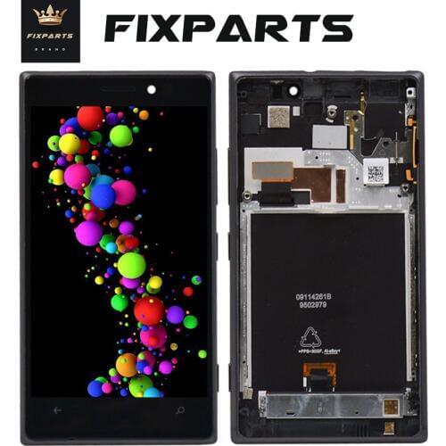 Black For Nokia lumia 925 LCD Display Touch Screen with Digitizer Full Assembly Replacements , Free shipping+Tools