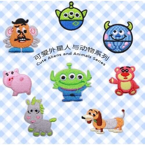 Disney Toy Story 4 Alien Slinky Dog buttercup patches anime cartoon clothes patches Garment stickers embroidery cloth stickers