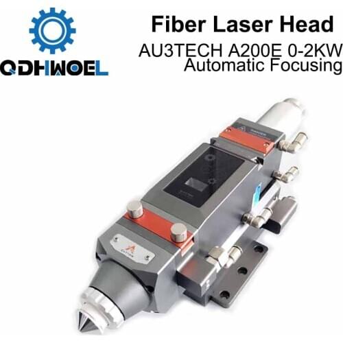 QDHWOEL Fiber Laser Head AU3TECH A200E 0-2KW Automatic Focusing D30 CL100 FL125 for Laser Cutting Machine
