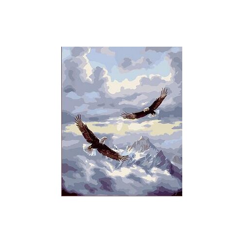 Eagle flying in mid-air animal painting by numbers on canvas wall pictures for living room home decor
