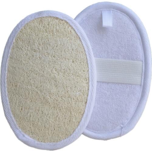 1PC Bath Loofah Natural Loofah Luffa Loofa Bath Shower Wash Body Pot Sponge Scrubber Tool Towel Remove Dead Skin Made Soap