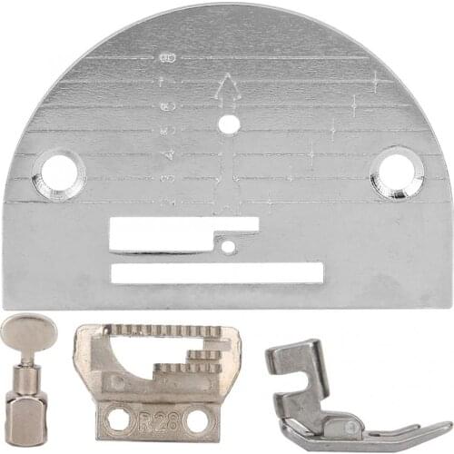 Sewing Metal Needle Plate Clamp Sawing Tooth Foot Presser Kit for Domestic Sewing Machine Foot Presser Accessories