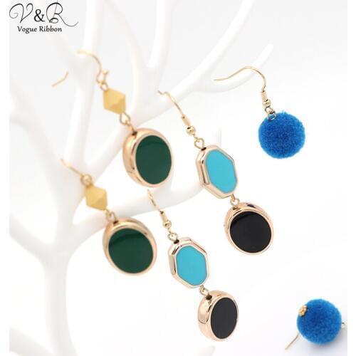 New DIY Jewelry Making Earring Set By Enamel Bead Pom Ball Charms Pendants Drop Dangle Component manualidades bricolage DIY-154