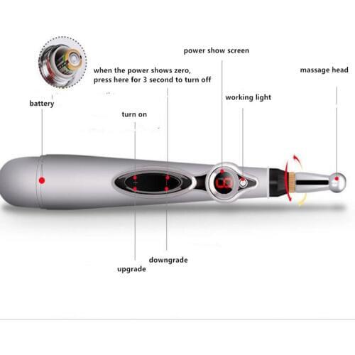 New Electronic Acupuncture Pen Electric Meridians Laser Therapy Heal Massage Pen Meridian Energy Pen Relief Pain Tools