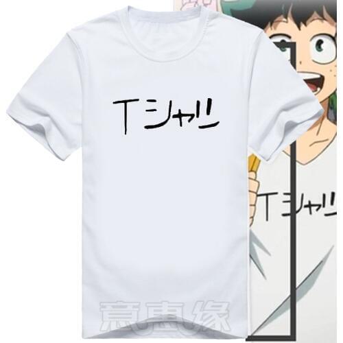 New Boku no Hero Academia t shirt Japan Anime My Hero Academia T-shirt Midoriya Izuku Cosplay Tops Unisex Casual Men Cotton Tees