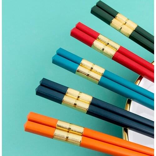 Chopsticks Sushi Food Sticks Chop Sticks Chinese Gift Reusable ChopsticksStylish Healthy Light Non-slip Design Kitchen