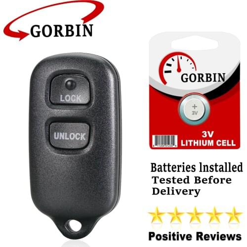 GORBIN 314Mhz Remote Car Key for Toyota Avalon 4Runner Camry Corolla Echo Highlander Matrix Prius 3/4 Button HYQ12BBX HYQ12BAN