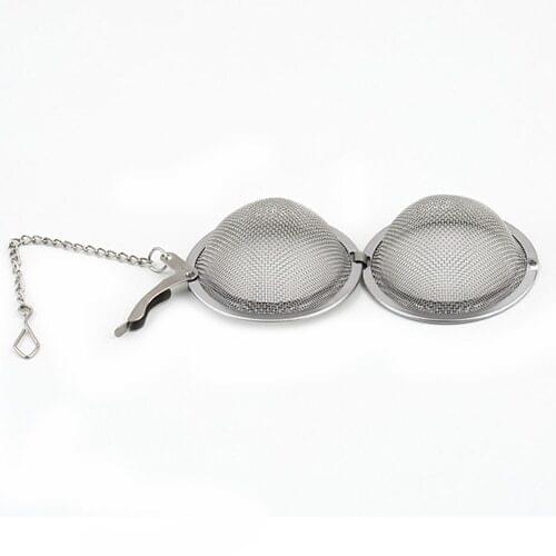 Stainless Steel Tea Strainers Infusers Strainer Mesh Tea Spoon Locking Spice Egg Shaped Ball Kitchen Accessories And Gadgets