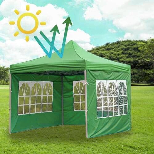 Folding Awning 3X2M/9X2M Classical Style Transparent Garden Shade Top Tent Surface Practical Portable Suit for Four-corner