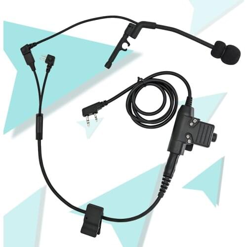 Tactical peltor comtac Y line cable assembly tactical headset accessory suitable for tactical comtac shooting headset