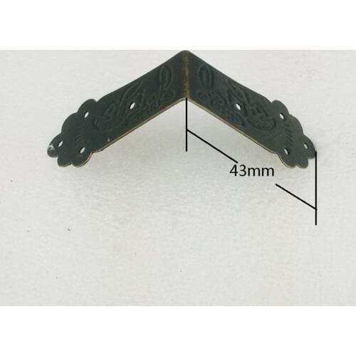 4Pcs Home Improvement Hardware Ancient Corner Brackets,Flower Birds Coners,Wooden Box,Gift Box Protectors,Side Protector