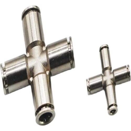 Water Pipe Head Water Pipe Connector Four-Way Connection 4 Ways Cross Connector Pneumatic quick connector pipe quick insertion