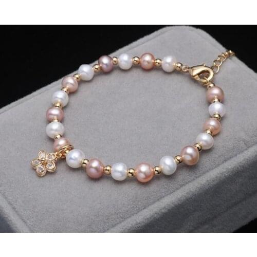 Jewelry Natural freshwater pearl bracelet gift for lovers