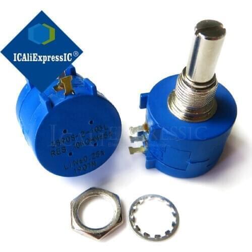 1PCS 3590S-2-103L 3590S 10K ohm 3590S-2-103 3590S-103 Precision Multiturn Potentiometer 10 Ring Adjustable Resistor In Stock