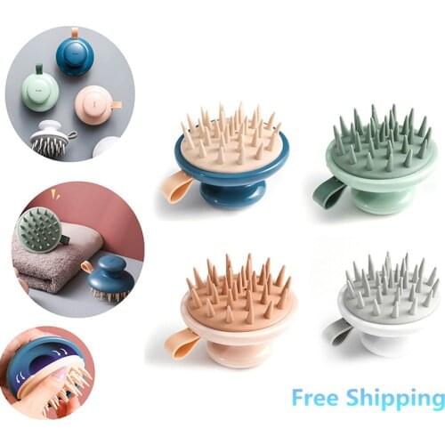 1Pcs Multifunctional Shampoo Brush Handheld ABS Scalp Shampoo Massage Brush Shower Hair Comb Mini Head Meridian Massage Comb