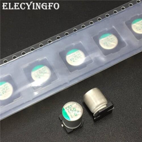 10pcs 150uF 10V150uf NSPE series 8x10.8mm 10V150uF Chip type SMD Audio Electrolytic Capacitor