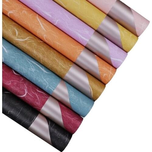 20Pcs Rose Gold Flowers Packaging Paper Crafts Scrapbook Wedding Bouquet Gift Box Waterproof Wrapping Origami Florist Supplies