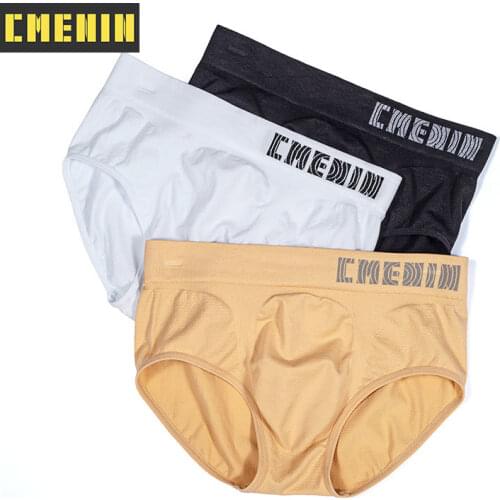 3Pcs New Arrival Sexy Mans Underwear Briefs Underpants Comfortable Mens Briefs Bikini Gay Underwear Innerwear Cuecas CM102