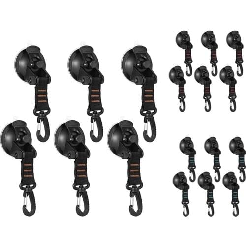 6 Pcs Heavy Duty Suction Cup Anchor With Securing Hook Tents Securing Hook For Car Side Awning Boat Camping Tarp