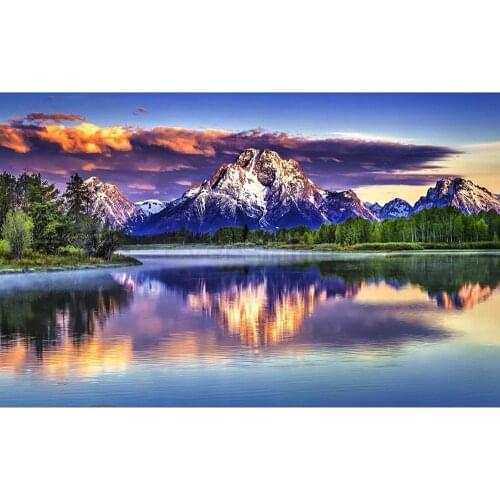 YI BRIGHT Full Square Round Diamond Painting Natural Scenery Large Painting Embroidery 5D Mosaic DIY Home Decoration