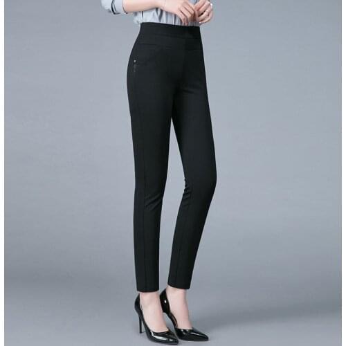 Middle Aged Women Pants 2021 Summer New High Elastic Waist Large Size 5XL 6XL 7XL Casual Mom Straight Trousers