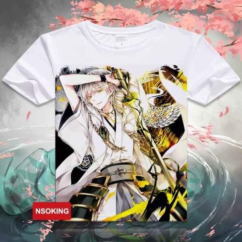 Anime Touken Ranbu Online T-Shirt kogitsunemaru Tsurumaru Kuninaga Nakigitsune T shirt Fashion Women Men Tees Top