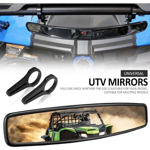 UTV Rear View Race Mirror with 2" Clamp for Can Am Commander Maverick 800 1000 for POLARIS RZR XP 900 Ranger for Yamaha Viking