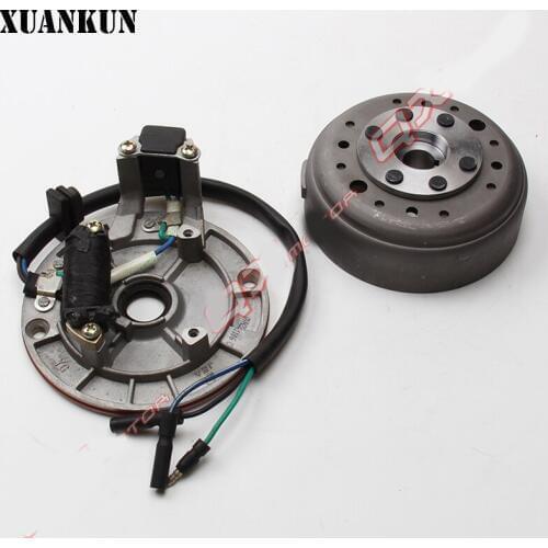 XUANKUN Horizontal Engine YX140 Engine Parts Coil Stator Rotor Flywheel Magnet Motor Assembly