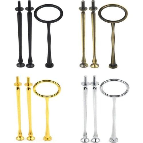 Hot Sales 2/3 Tiers Cake Rod Plate Stand Handle Fitting Hardware Wedding Party Supplies