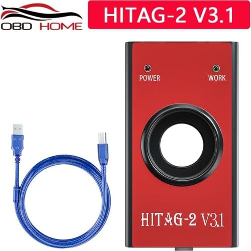 HITAG 2 V3.1 OBD2 Car Diagnostic tool Key Programmer HiTag 2 Transponder Universal Immo/Remote/read PIN/VIN For BMW/AUDI/VW/OPEL