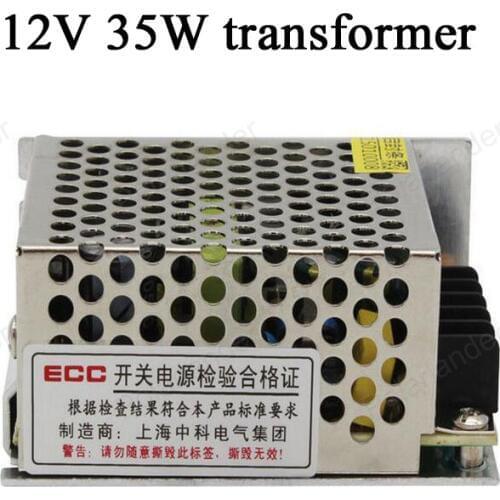 Switching power supply 35W mini size power supply for led lights Lighting Transformers input ac 110v 220v output DC 12V