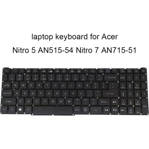 US Backlight Keyboard for Acer Nitro 5 AN515 54 7 AN715 51 English Original black Replacement keyboards LG05P T90BAL so sale