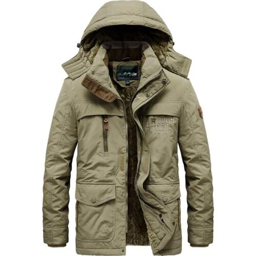 Plus size 5XL 6XL Fur Hooded Winter Jacket men Fashion Warm Wool Liner Man Jackets and Coats Windbreaker Male snow ski Parkas