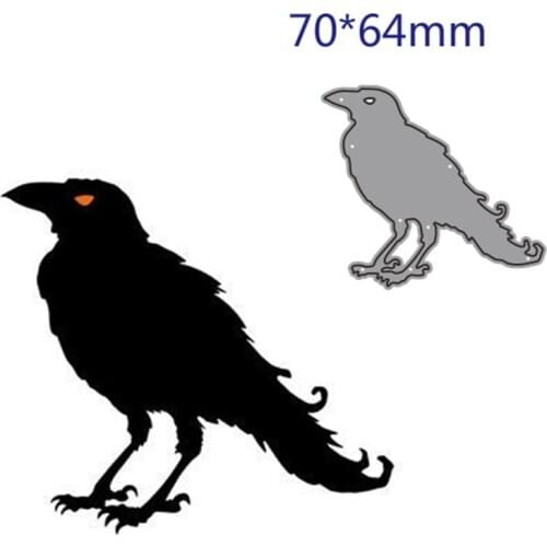 Metal cutting dies cut die mold Animal crow decoration Scrapbook paper craft knife mould blade punch stencils dies