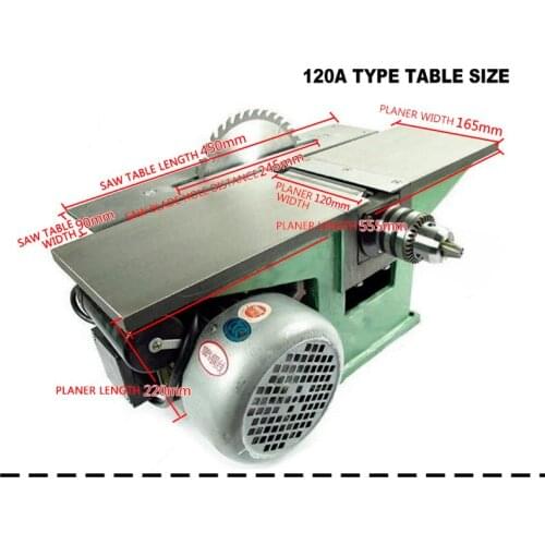 Multifunctional Woodworking Bench Planer Machine Tool Electric Planer Table Saw Planing Wood Planer Desktop three-in-one planer