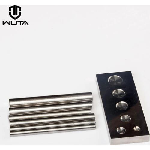 WUTA Leather Craft Mushroom Nail Setter Tool Kit & Steel Handmade DIY Leather Installation-9 Sizes Available (Up to Your Choice)
