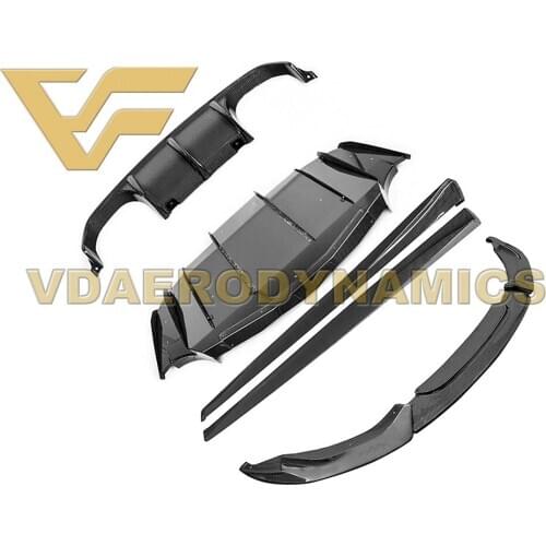 Suitable For 12-18 BMW F80 F82 M3 M4 VAD-VRS Carbon Fiber Full Lip Body Kit Front Lip Rear Lip Diffuser Side Skirts