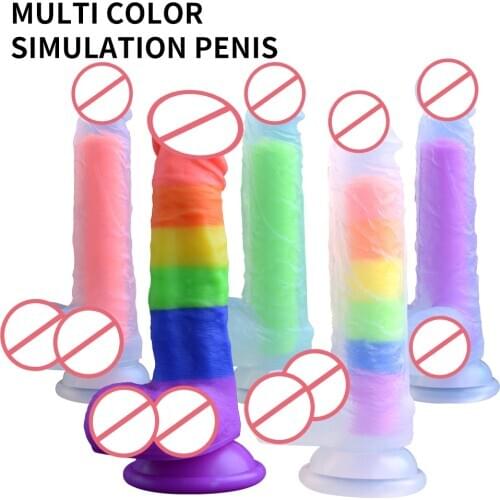 Silicone Dildo Sex Toys For Woman Realistic Penis With Suction Cup Sex Toys for Woman Strapon Female Masturbation Sex Products
