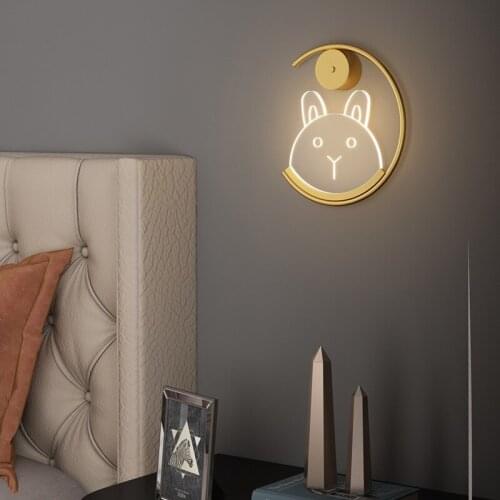 Modern Warm Glass Wall Lamp Bedside Lamp For Living Room Minimalist Creative Personalized Childrens Room Foyer Wall Light Lamps