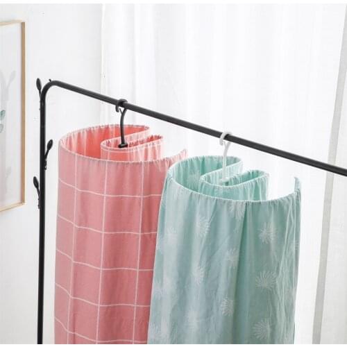 Spiral drying rack for drying quilt artifact, round multifunctional rotating balcony, bed sheet and sheet drying rack