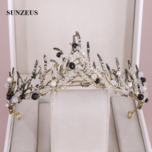 Bridal Accessories 2019 New Hot-selling Vintage Bride Tiaras Birthday Party Crowns Whole Wedding Head Decorations SQ419