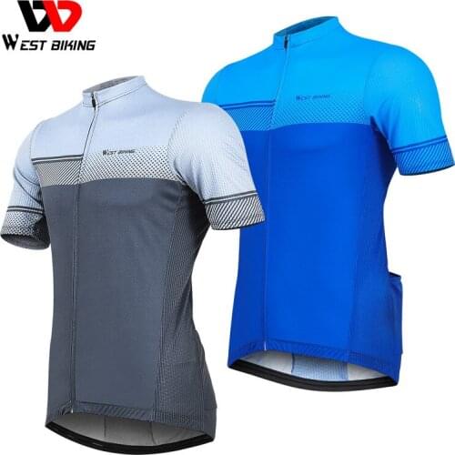 WEST BIKING Man Cycling Casual Jersey Summer Breathable Cycling Clothing Female For Racing MTB Bicycle Moto Cycling Equipment