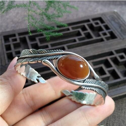 Natural xiuyu open red jade bracelet handmade with 925 sterling silver bracelets for women bangles 925 bracelets for women
