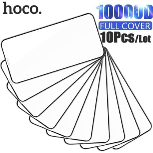10pcs/lot) HoCo 3D Full Cover Protective Tempered Glass for iPhone 11 Pro X XR XS Max Screen Protector Film For iPhone7 8 Plus