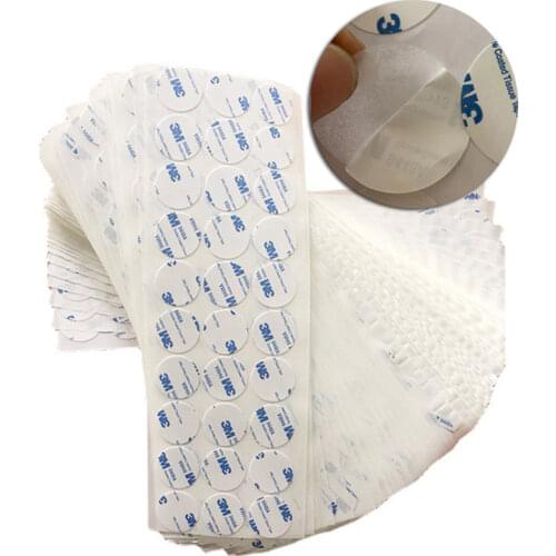 100pcs Double-Sided Tape Adhesive 3M Double Sided Tape Strong Ultra Thin High Adhesive Cotton DIY Craft production round 10/50mm