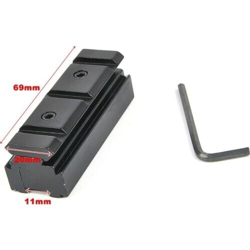 11mm To 20mm Weaver Rail Scope Mount With Rifle Base Adapter Converter Adapter Hunting Accessories Black