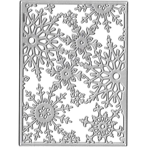 68UE Christmas Snowflake Cover Metal Cutting Dies Stencil DIY Scrapbooking Album Card
