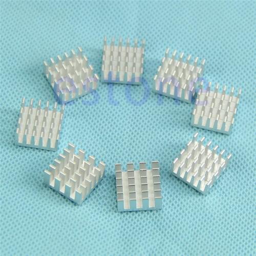 8Pcs/set White Aluminium Heatsink For DDR VGA RAM Memory IC Chipset Motherboard Cooler C26